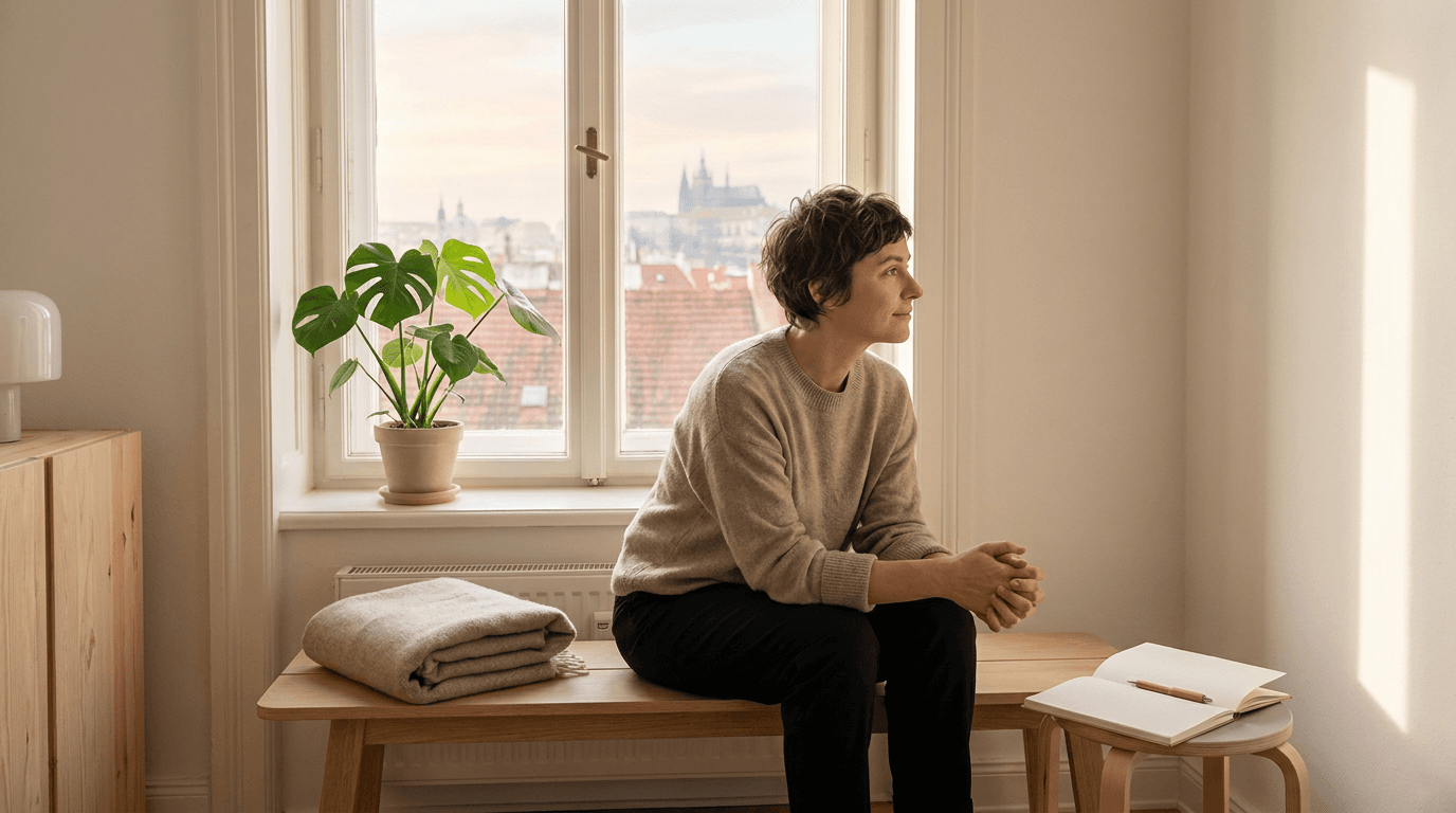 A serene landscape symbolizing emotional peace