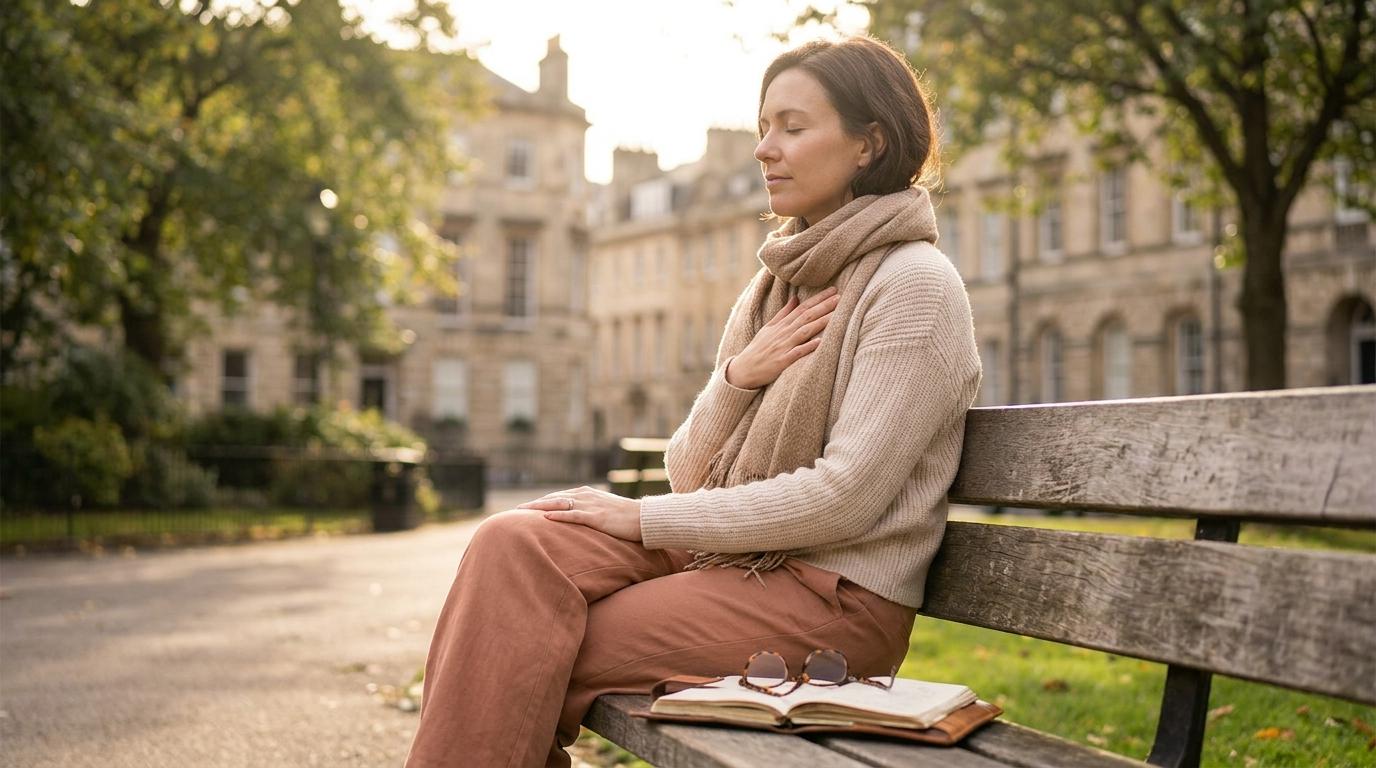 A serene landscape symbolizing emotional healing.